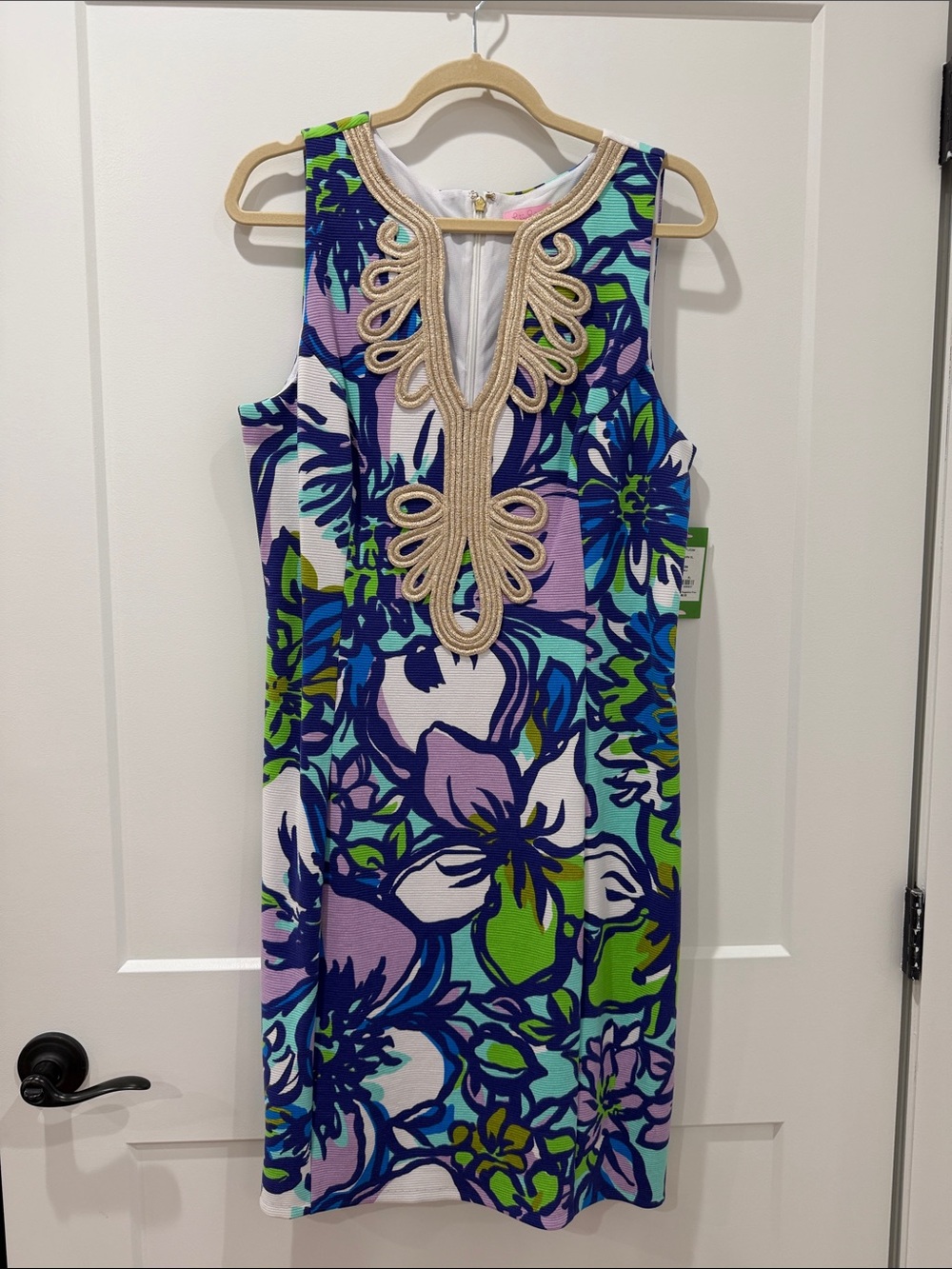 NWT Lilly Pulitzer Spectrum Blue Catwalk Janice Shift XL